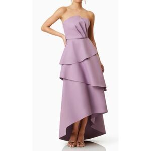 Elliatt Caroline Strapless cocktail Evening Maxi Dress in Mauve size M NWT